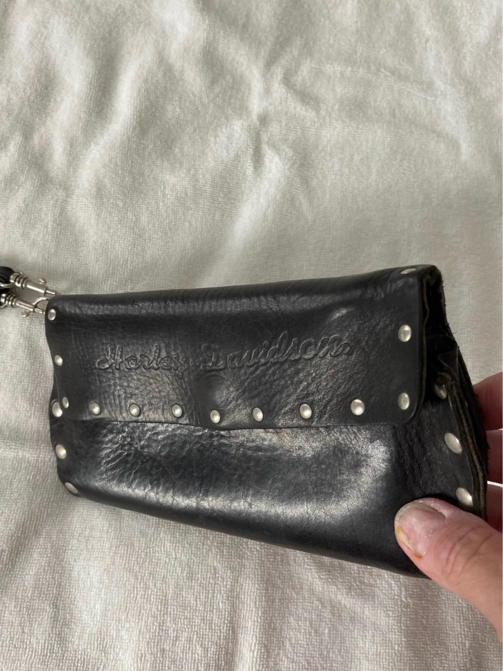 Harley Davidson embossed clutch